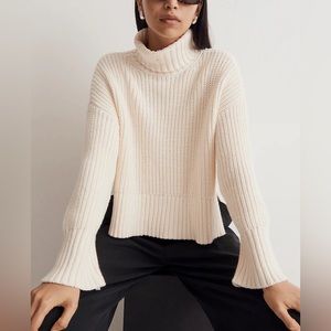 New Madewell Wide Rib Turtleneck Sweater